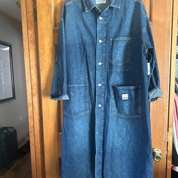 Gap Workforce Denim Trench Coat - Picture 5 of 5